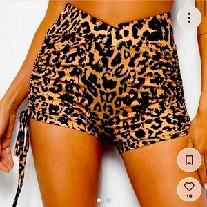 cheetah print shorts